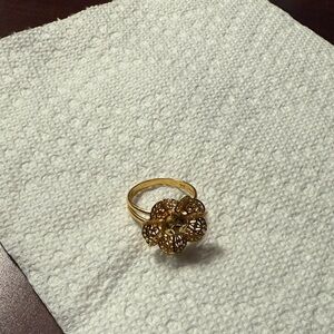 21k solid saudi gold ring